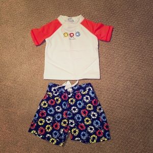 Janie and Jack baby boy swim set